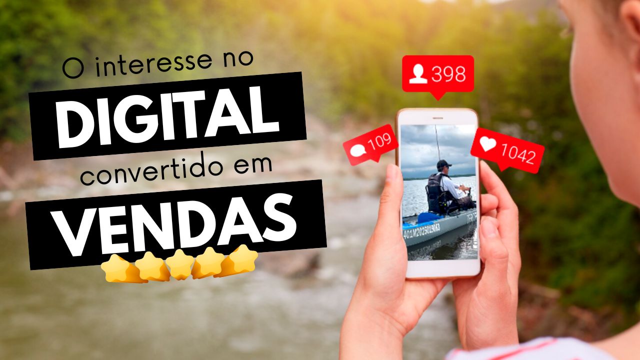 O interesse no digital convertido em vendas